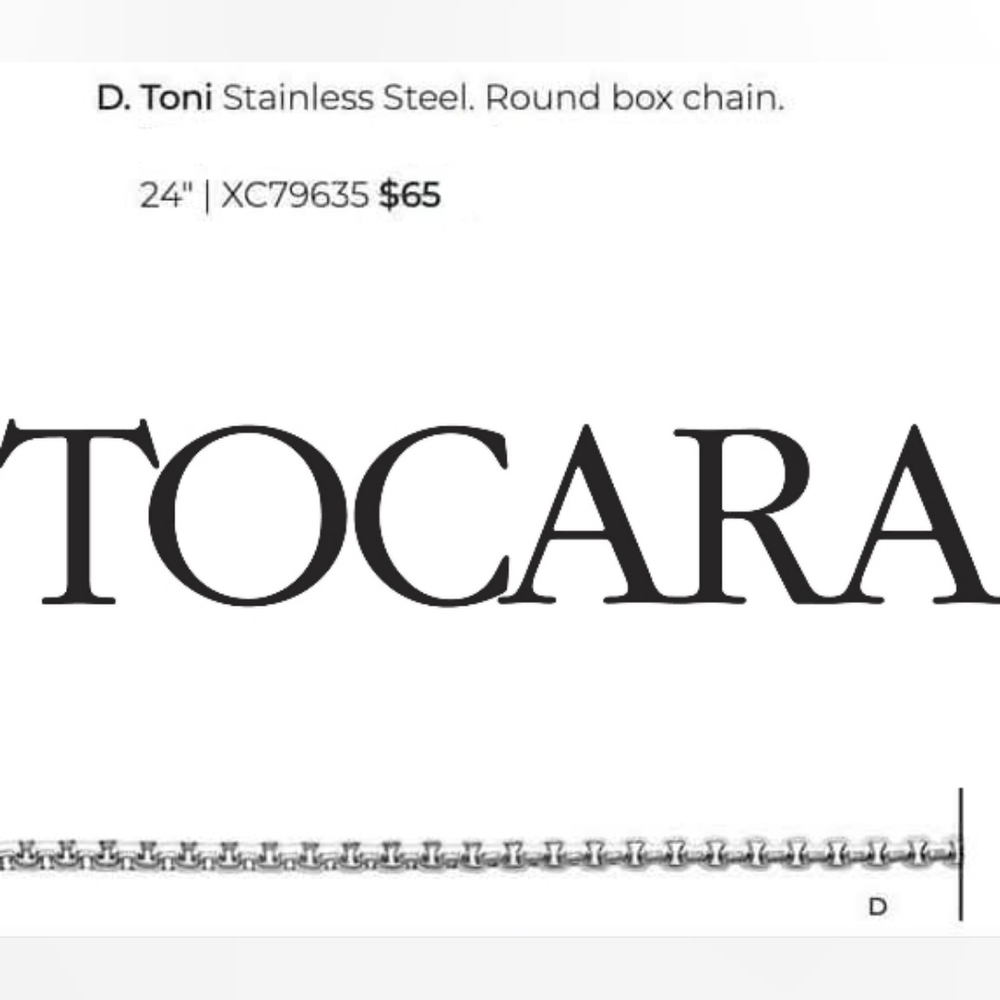 Stainless Steel Round Box Chain Necklace